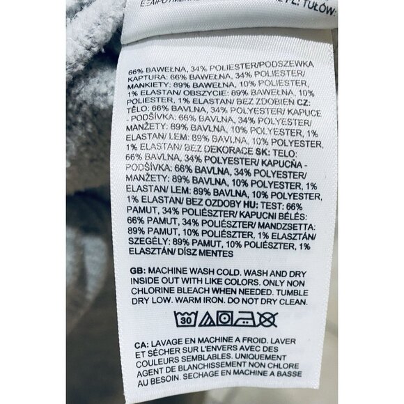 The North Face Hoodie Mens Large Gray Never Stop Exploring Graphic Fleece Hiking - Picture 8 of 8